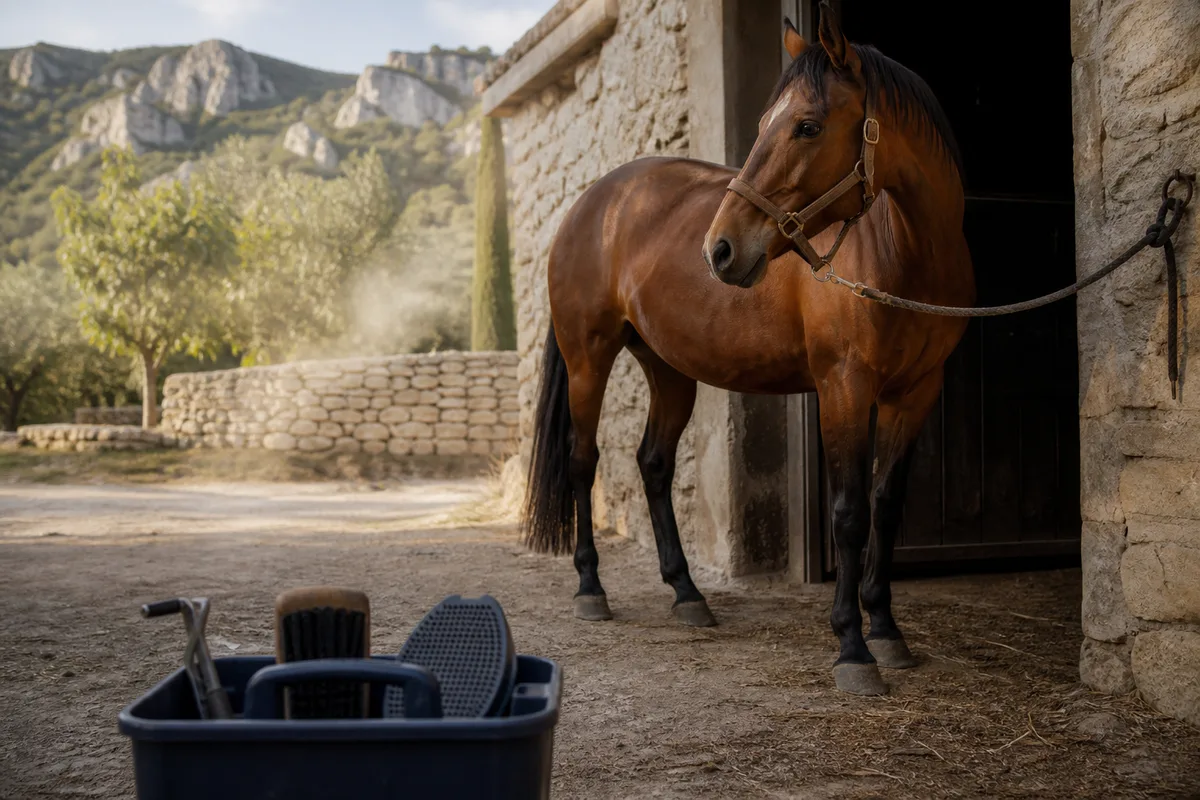Pansage du cheval : ordre, matériel et bons gestes