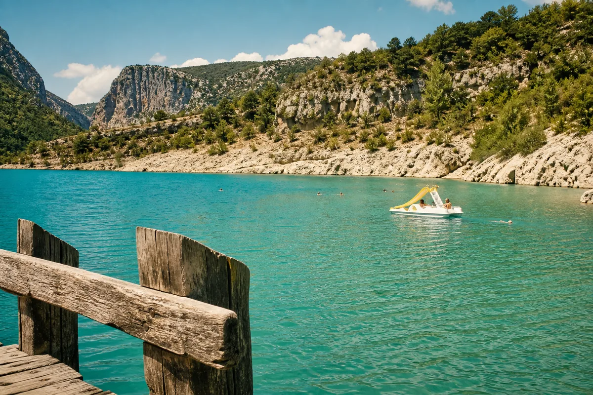 Lac de Sainte-Croix : pédalo, baignade et activités